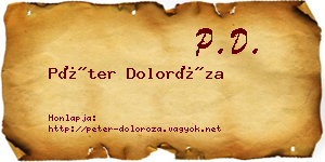 Péter Doloróza névjegykártya